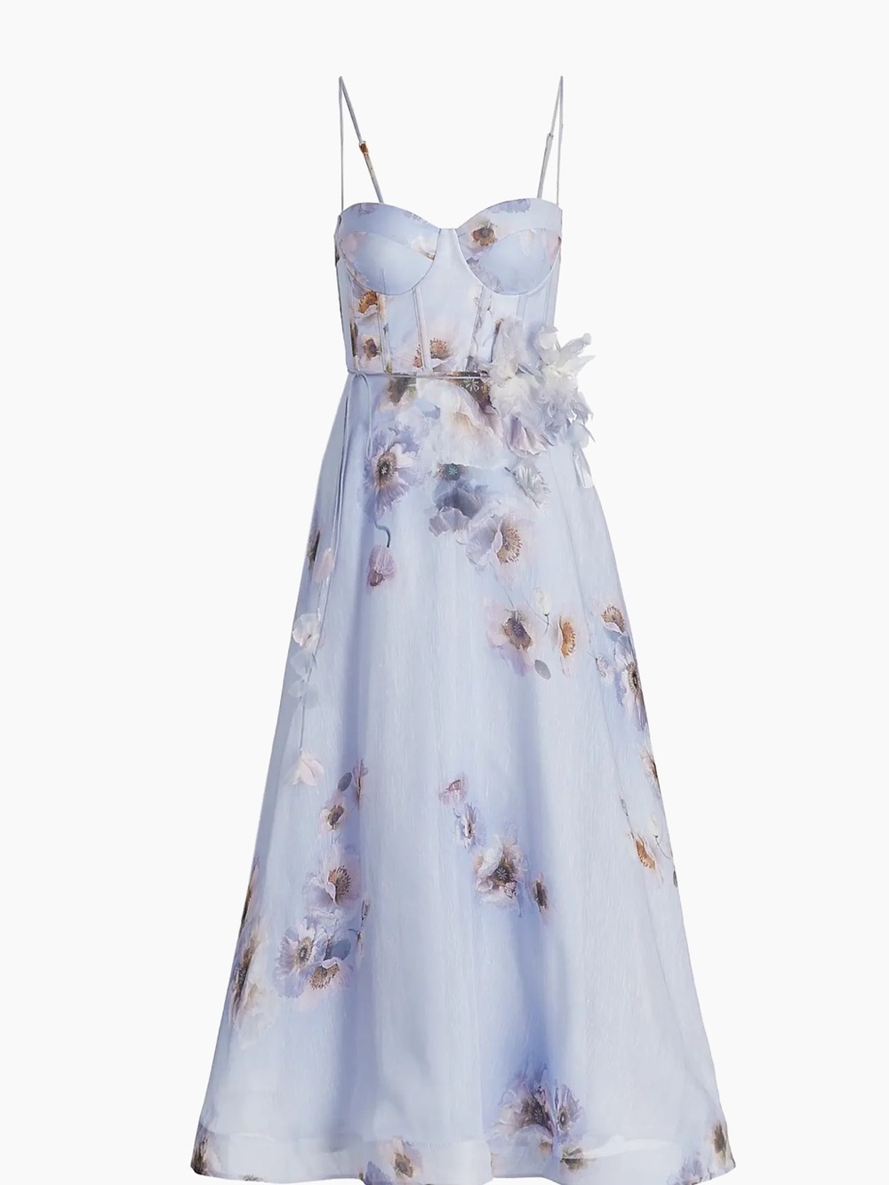 Zimmerman Hypnotic Picnic Floral Silk Dress - 0